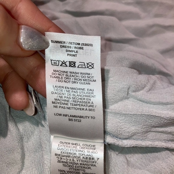 Essentiel Antwerp Dimple Multicolor Ombré Halter Maxi dress 🩵 so 38 - Picture 11 of 11